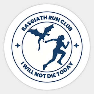 Basgiath Run Club (light shirt version) Sticker